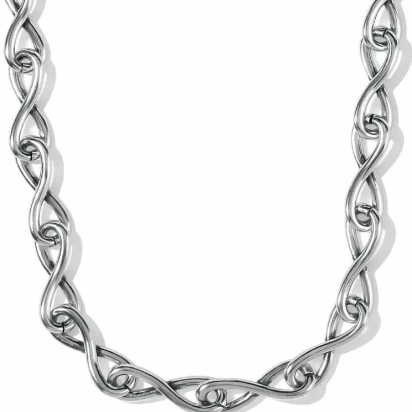 Brighton Interlok Twist Necklace Silver Outlet