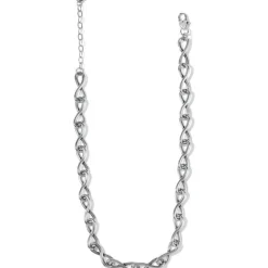 Brighton Interlok Twist Necklace Silver Outlet