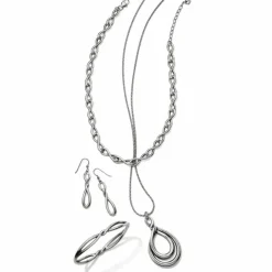 Brighton Interlok Twist Necklace Silver Outlet