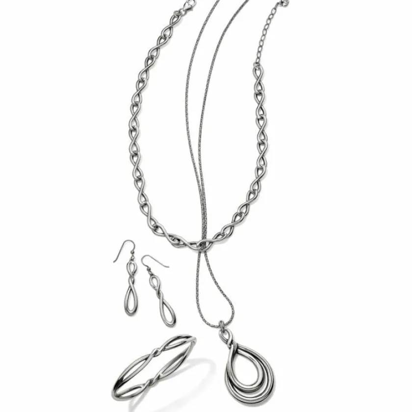 Brighton Interlok Twist Necklace Silver Outlet