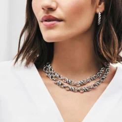 Brighton Interlok Twist Oval Leverback Hoop Earrings Silver Best