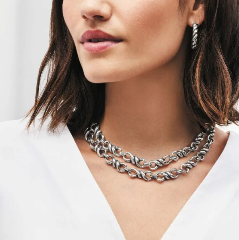 Brighton Interlok Twist Oval Leverback Hoop Earrings Silver Best