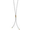 Brighton Interlok Twist Two Tone Lariat Necklace Silver-Gold Online