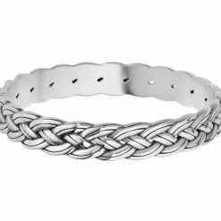 Brighton Interlok Woven Bangle Silver Best