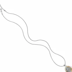 Brighton Intrigue Convertible Locket Necklace Silver-Gold New