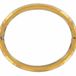 Brighton Intrigue Narrow Hinged Bangle Silver-Gold New