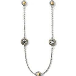 Brighton Intrigue Petite Long Necklace Silver-Gold Best