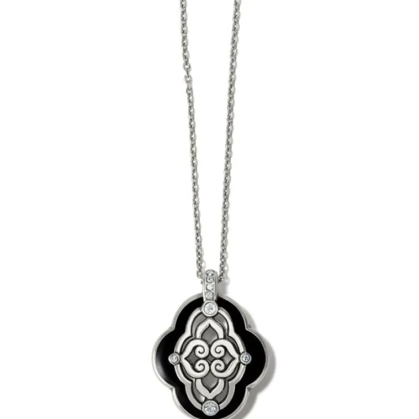 Brighton Intrigue Soiree Petite Reversible Necklace Gold-Black Hot