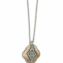 Brighton Intrigue Soiree Petite Reversible Necklace Gold-Black Hot