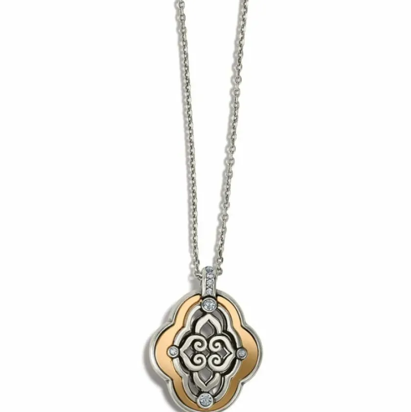 Brighton Intrigue Soiree Petite Reversible Necklace Gold-Black Hot