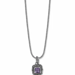 Brighton Java Amethyst Necklace Silver-Amethyst New