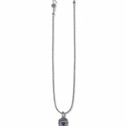 Brighton Java Amethyst Necklace Silver-Amethyst New