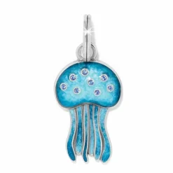 Brighton Jelly Fish Charm Silver-Blue Online