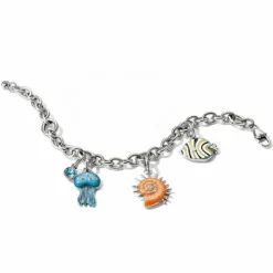 Brighton Jelly Fish Charm Silver-Blue Online