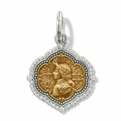 Brighton Joan of Arc Amulet Silver-Gold Discount