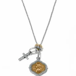 Brighton Joan of Arc Amulet Silver-Gold Discount