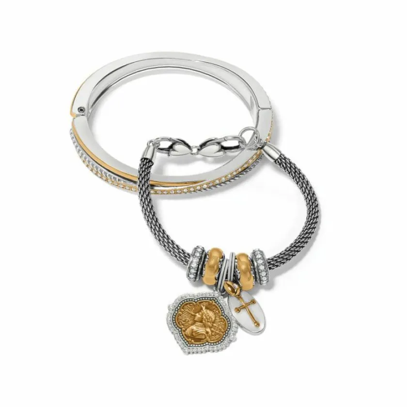 Brighton Joan of Arc Amulet Silver-Gold Discount