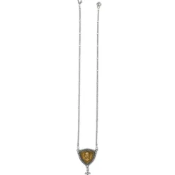 Brighton Joan Of Arc Courage Two Tone Necklace Silver-Gold Clearance