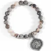 Brighton Joan Of Arc Stretch Bracelet Silver-Gray Fashion