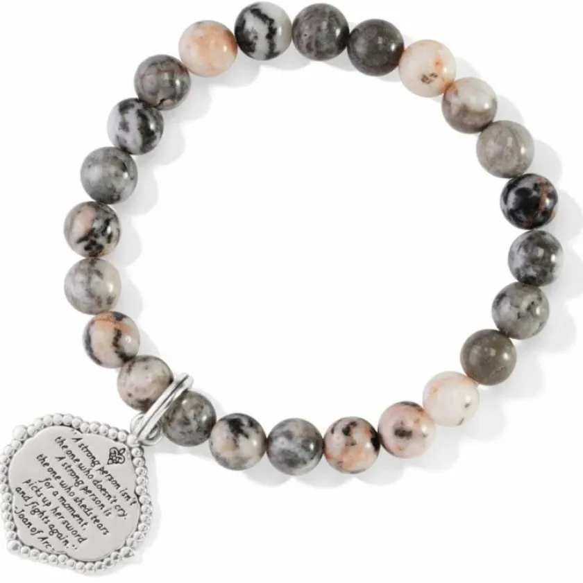 Brighton Joan Of Arc Stretch Bracelet Silver-Gray Fashion