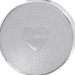 Brighton Joyful Heart Pill Box Silver-Red Discount