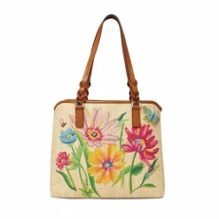 Brighton Juliana Straw Tote Luggage-Natural New