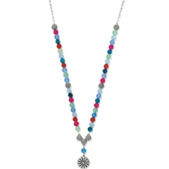 Brighton Kyoto In Bloom Bead Necklace Silver-Multi Fashion