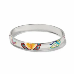 Brighton Kyoto In Bloom Butterfly Bangle Silver-Multi Sale