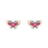 Brighton Kyoto In Bloom Butterfly Post Earrings Silver-Pink New