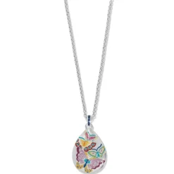 Brighton Kyoto In Bloom Butterfly Necklace Silver-Multi Clearance