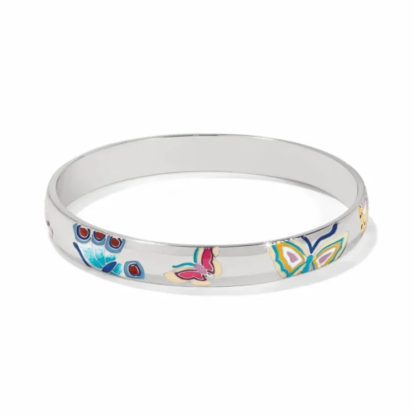 Brighton Kyoto In Bloom Butterfly Bangle Silver-Multi Sale