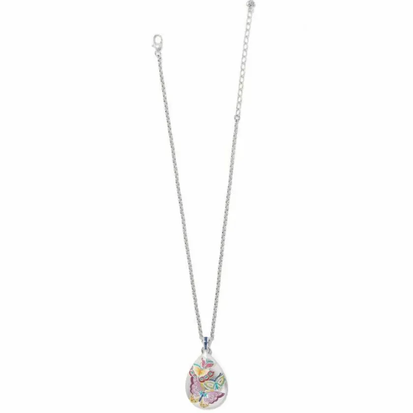 Brighton Kyoto In Bloom Butterfly Necklace Silver-Multi Clearance