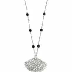 Brighton Kyoto In Bloom Fan Necklace Silver-Multi Discount