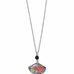 Brighton Kyoto In Bloom Fan Petite Necklace Silver-Multi Outlet