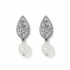 Brighton Kyoto In Bloom Pearl Post Drop Earrings Silver-Pearl Best