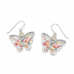 Brighton Kyoto In Bloom Sakura Butterfly French Wire Earrings White-Multi Best