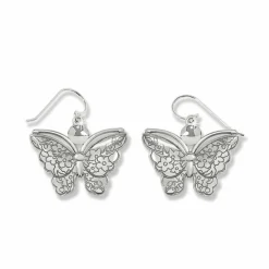 Brighton Kyoto In Bloom Sakura Butterfly French Wire Earrings White-Multi Best