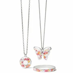 Brighton Kyoto In Bloom Sakura Butterfly Necklace Silver-Pink Sale