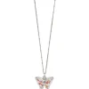 Brighton Kyoto In Bloom Sakura Petite Butterfly Necklace Silver-Pink Best