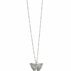 Brighton Kyoto In Bloom Sakura Petite Butterfly Necklace Silver-Pink Best