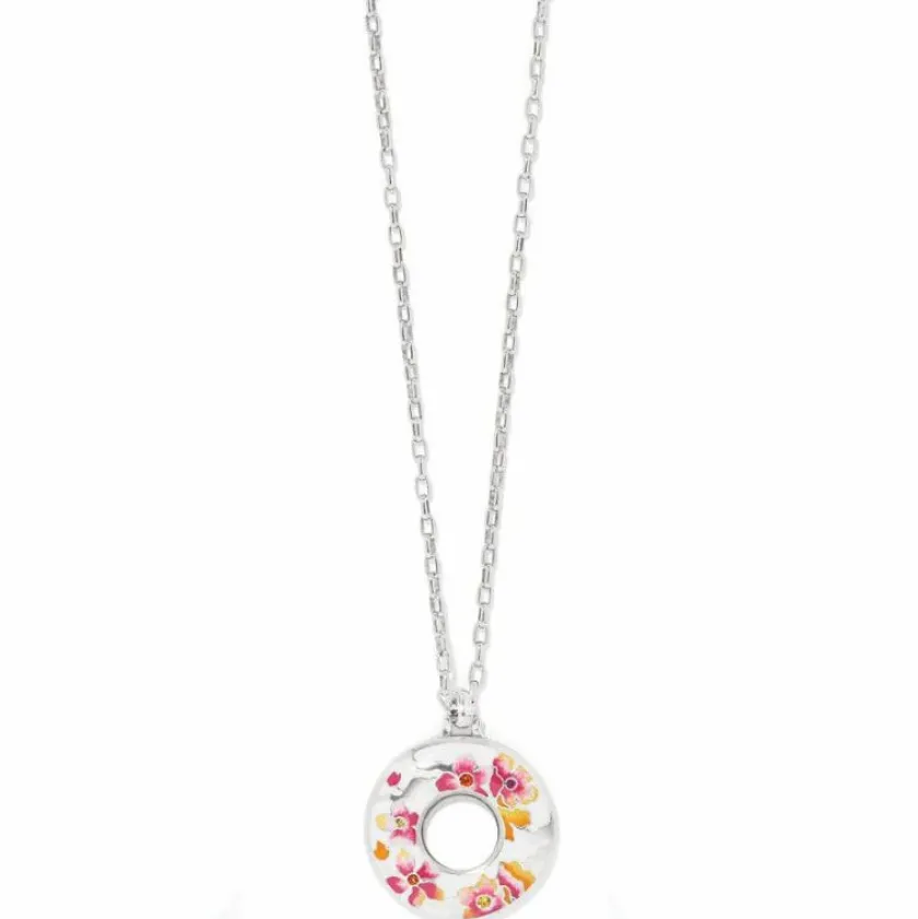 Brighton Kyoto In Bloom Sakura Ring Necklace Silver-Multi Fashion