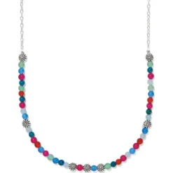 Brighton Kyoto In Bloom Short Necklace Silver-Multi Fashion