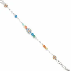 Brighton La Farfalla Bracelet Silver-Multi New