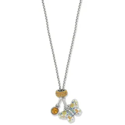 Brighton La Farfalla Butterfly Charm Necklace Silver-Multi Online