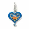 Brighton La Farfalla Heart Charm Silver-Multi Outlet