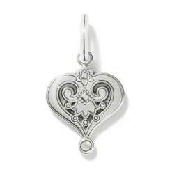 Brighton La Farfalla Heart Charm Silver-Multi Outlet