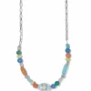 Brighton La Farfalla Short Necklace Silver-Multi Sale