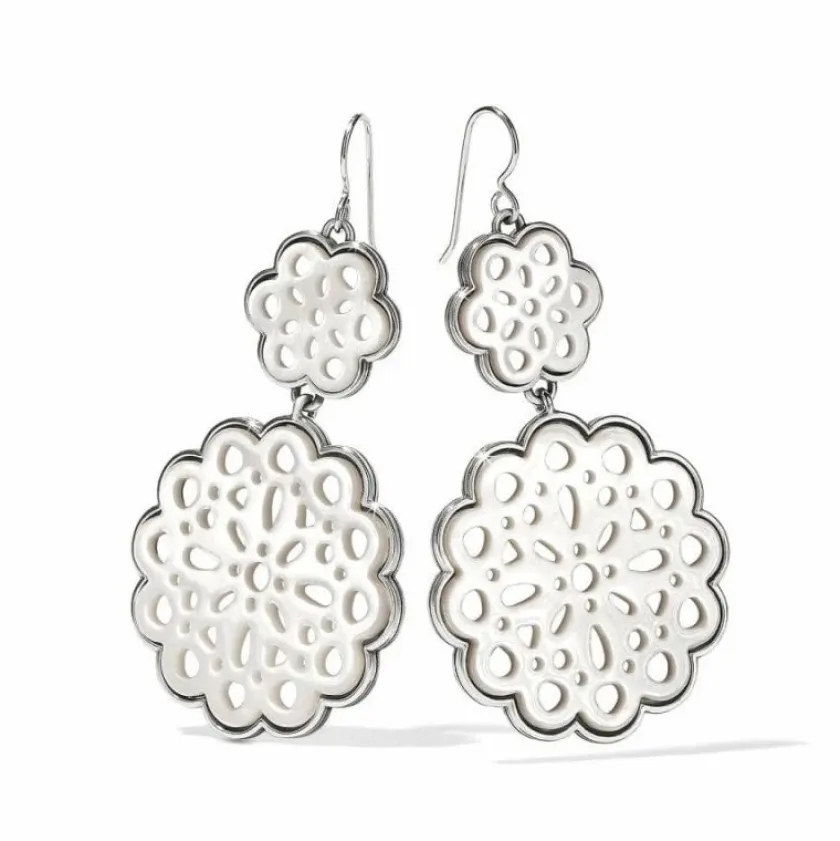 Brighton La Jolla French Wire Earrings Silver-White Discount