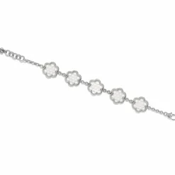 Brighton La Jolla Link Bracelet Silver-White New