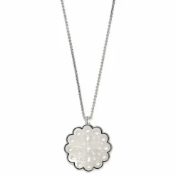 Brighton La Jolla Necklace Silver-White Outlet